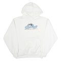 JERZEES Mens White San Jose Cagers Basketball Hoodie L Cotton Pullover Casual