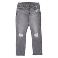 LEVI'S 511 Jeans Distressed Mens Grey Slim Straight Stone Wash W33 L30