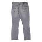 LEVI'S 511 Jeans Distressed Mens Grey Slim Straight Stone Wash W33 L30