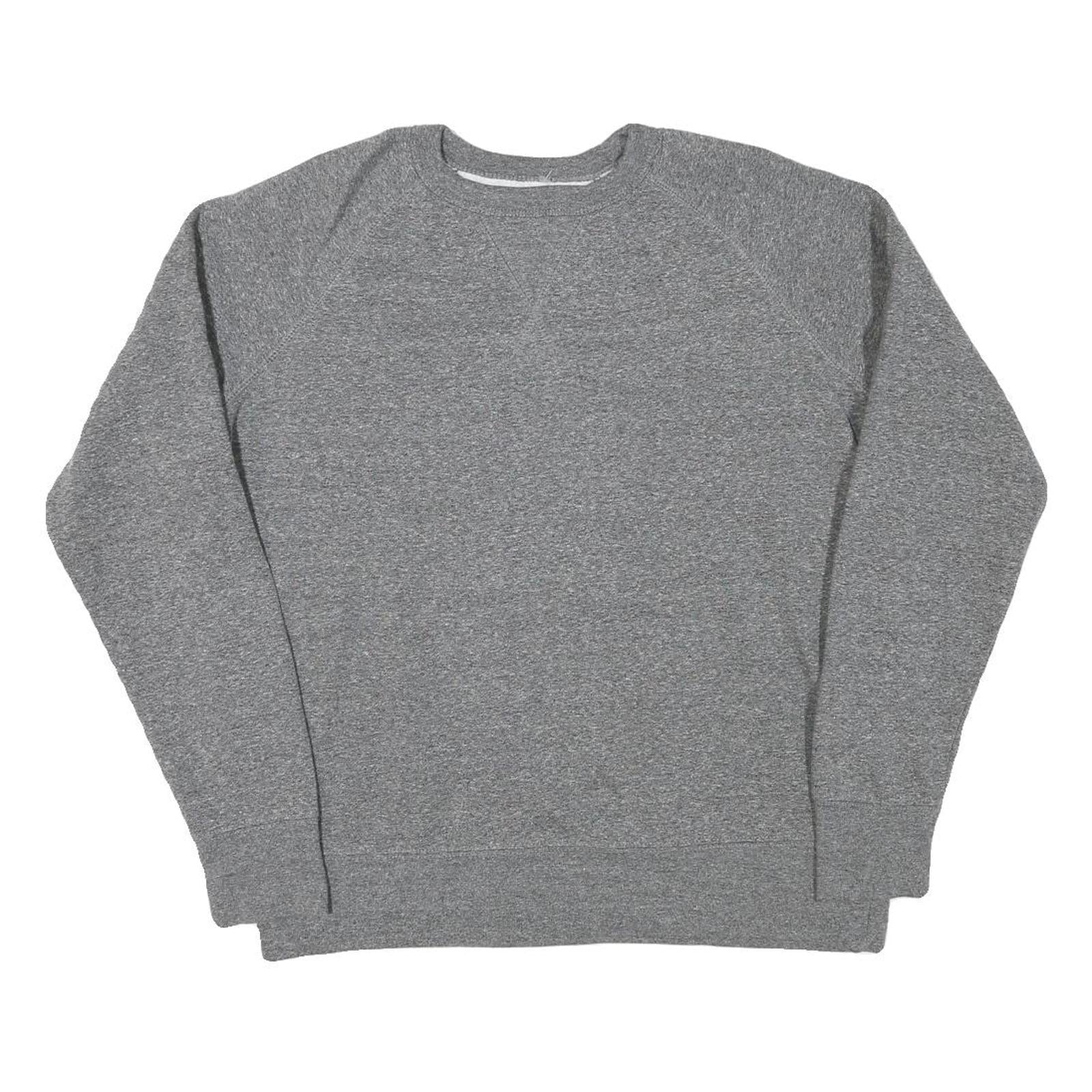 CHAMPION Mens Grey Cotton Blend Crew Neck M Classic Logo Sweatshirt