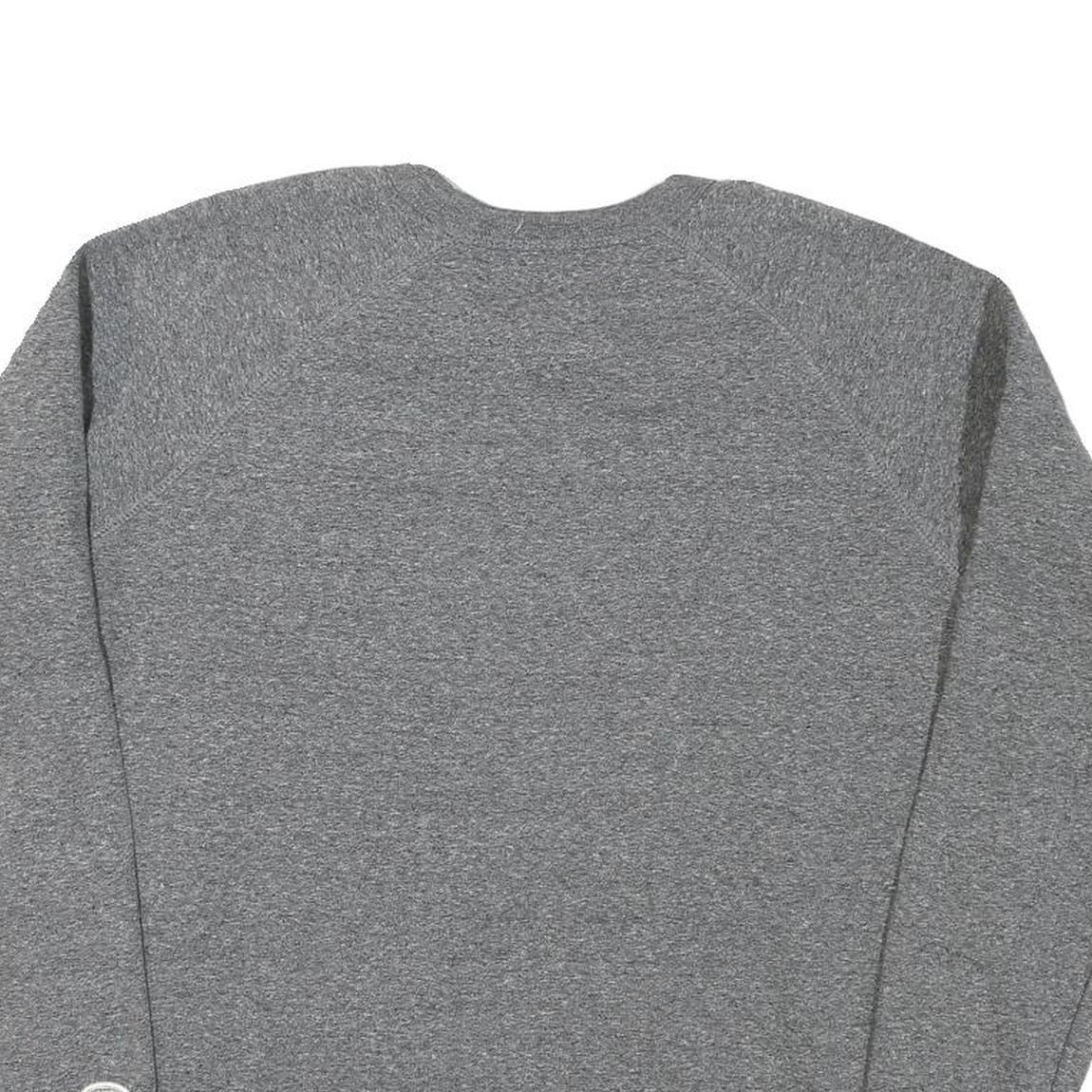 CHAMPION Mens Grey Cotton Blend Crew Neck M Classic Logo Sweatshirt