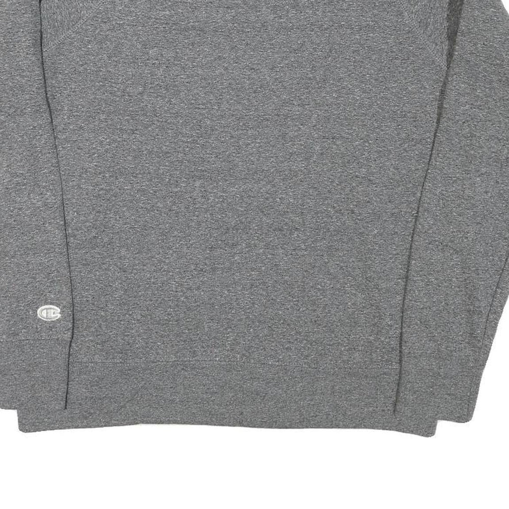 CHAMPION Mens Grey Cotton Blend Crew Neck M Classic Logo Sweatshirt