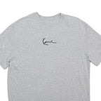 KARL KANI Mens Grey S Graphic T-Shirt Short Sleeve Crew Neck Cotton Blend