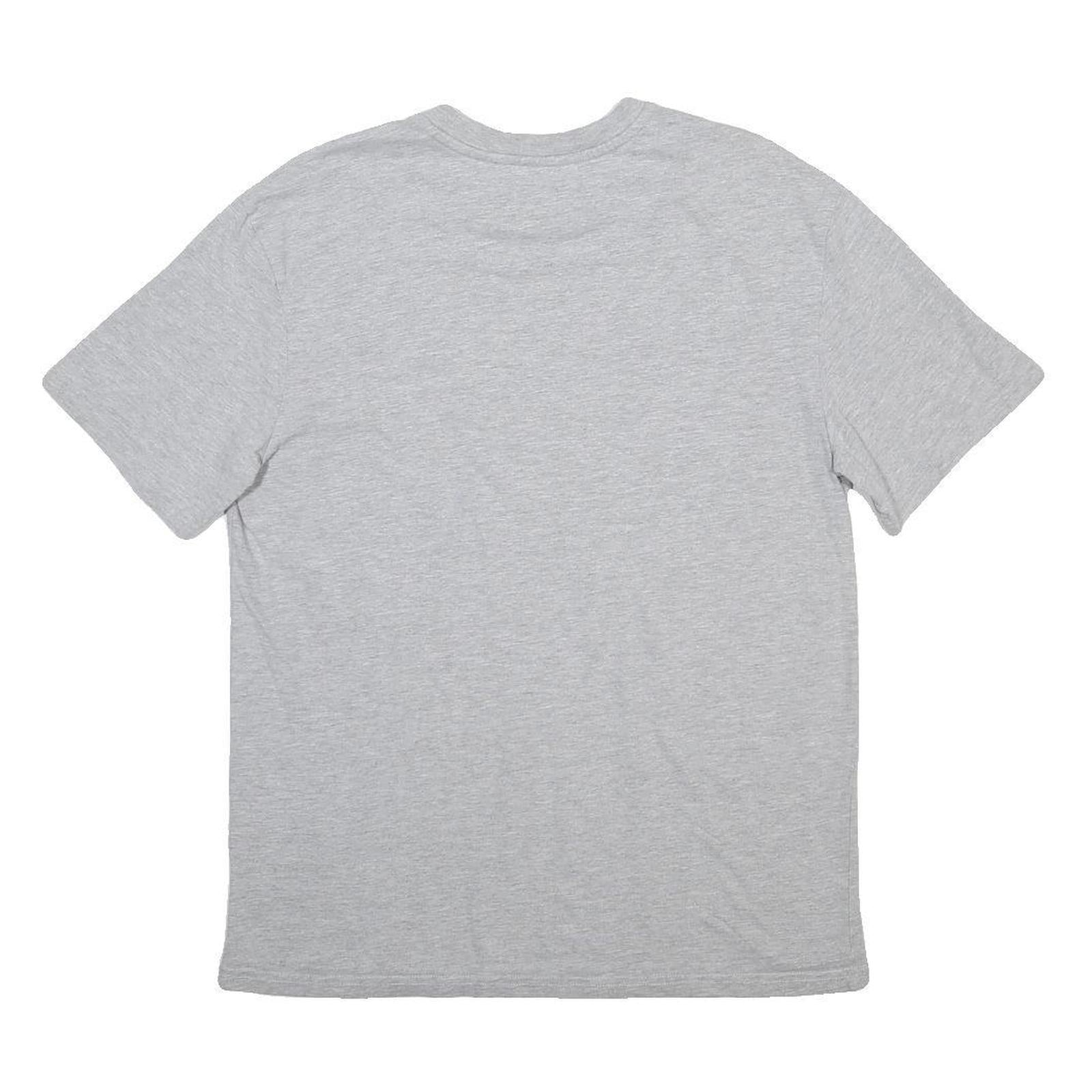 KARL KANI Mens Grey S Graphic T-Shirt Short Sleeve Crew Neck Cotton Blend