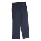 DICKIES Mens Cotton Navy Blue Regular Straight Leg Trousers W32 L30 Workwear