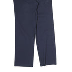 DICKIES Mens Cotton Navy Blue Regular Straight Leg Trousers W32 L30 Workwear