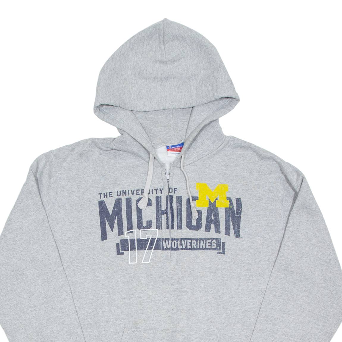 CHAMPION Mens Grey Hoodie USA L