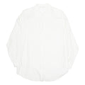 Womens Shirt White Collared Long Sleeve Viscose M