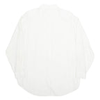 Womens Shirt White Collared Long Sleeve Viscose M