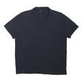PEACOCKS Mens Navy Blue Short Sleeve Plain XL Cotton Blend Polo Shirt