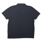 PEACOCKS Mens Navy Blue Short Sleeve Plain XL Cotton Blend Polo Shirt