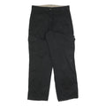 WRANGLER Mens Regular Black Cargo Trousers W32 L32 Cotton Blend Zip Pockets