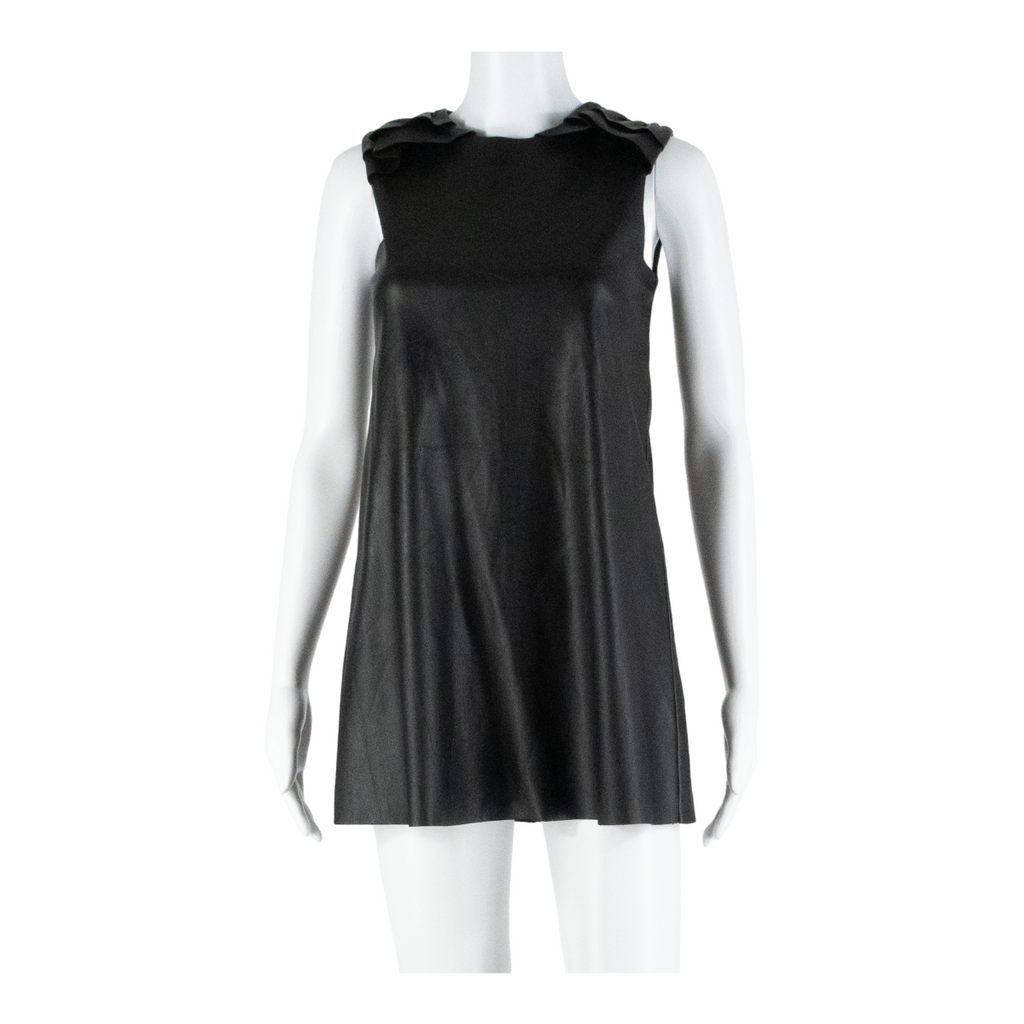UNITED COLORS OF BENETTON Womens Shift Dress Black Sleeveless Knee Length S