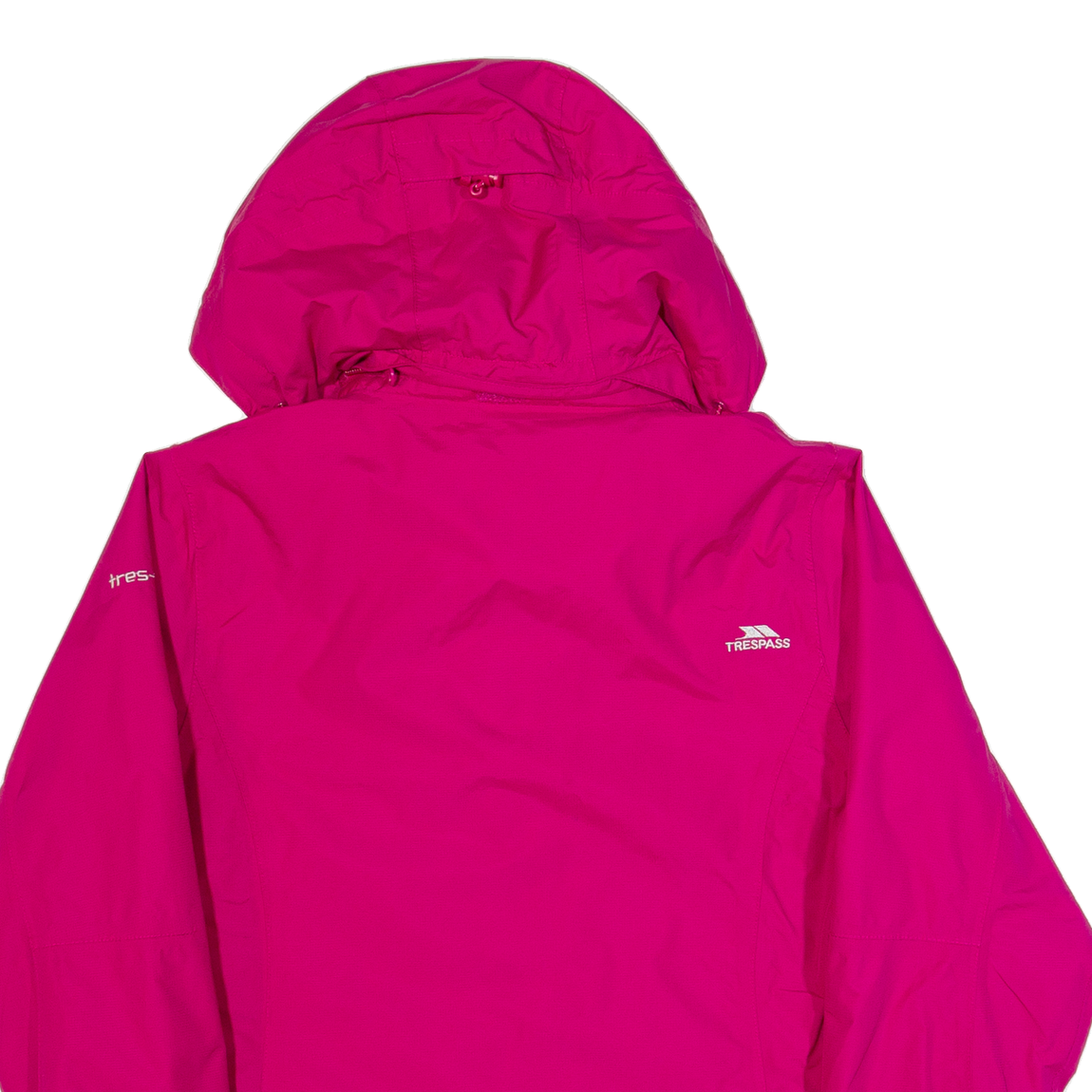 TRESPASS Womens Rain Jacket Pink Hooded XS