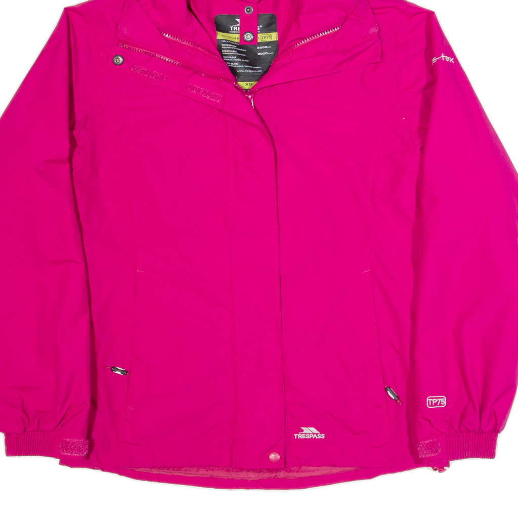 TRESPASS Womens Rain Jacket Pink Hooded XS