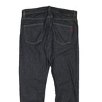 DIESEL Womens Slim Fit Blue Denim Jeans W33 L26 Zip Cotton Blend Plain