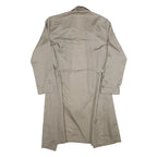 TOOTAL Mens Beige & Blue Printed Drawstring Jacket L Polyester Geometric Pattern