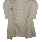 TOOTAL Mens Beige & Blue Printed Drawstring Jacket L Polyester Geometric Pattern