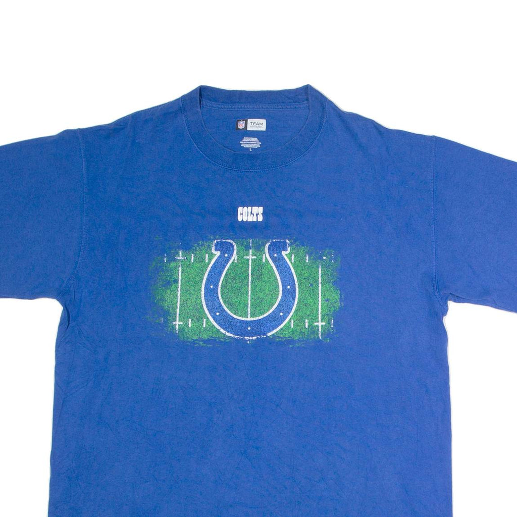 NFL Colts Mens T-Shirt Blue USA L