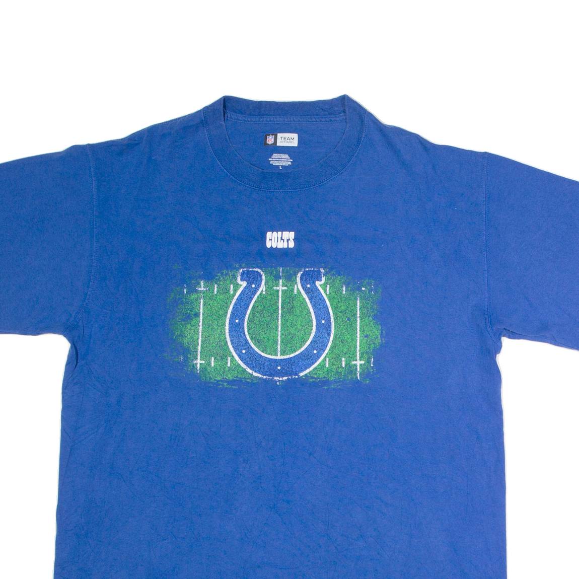 NFL Colts Mens T-Shirt Blue USA L