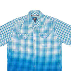 DICKIES Mens Shirt Blue Check L