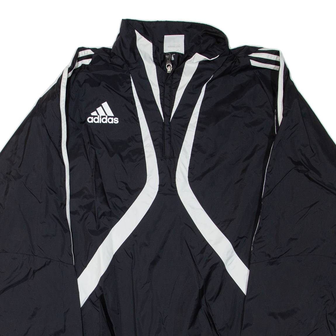 ADIDAS Mens Pullover Jacket Black L
