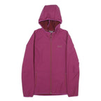 JACK WOLFSKIN Womens Purple Jacket S Polyester Outdoor Hooded Zip Plain