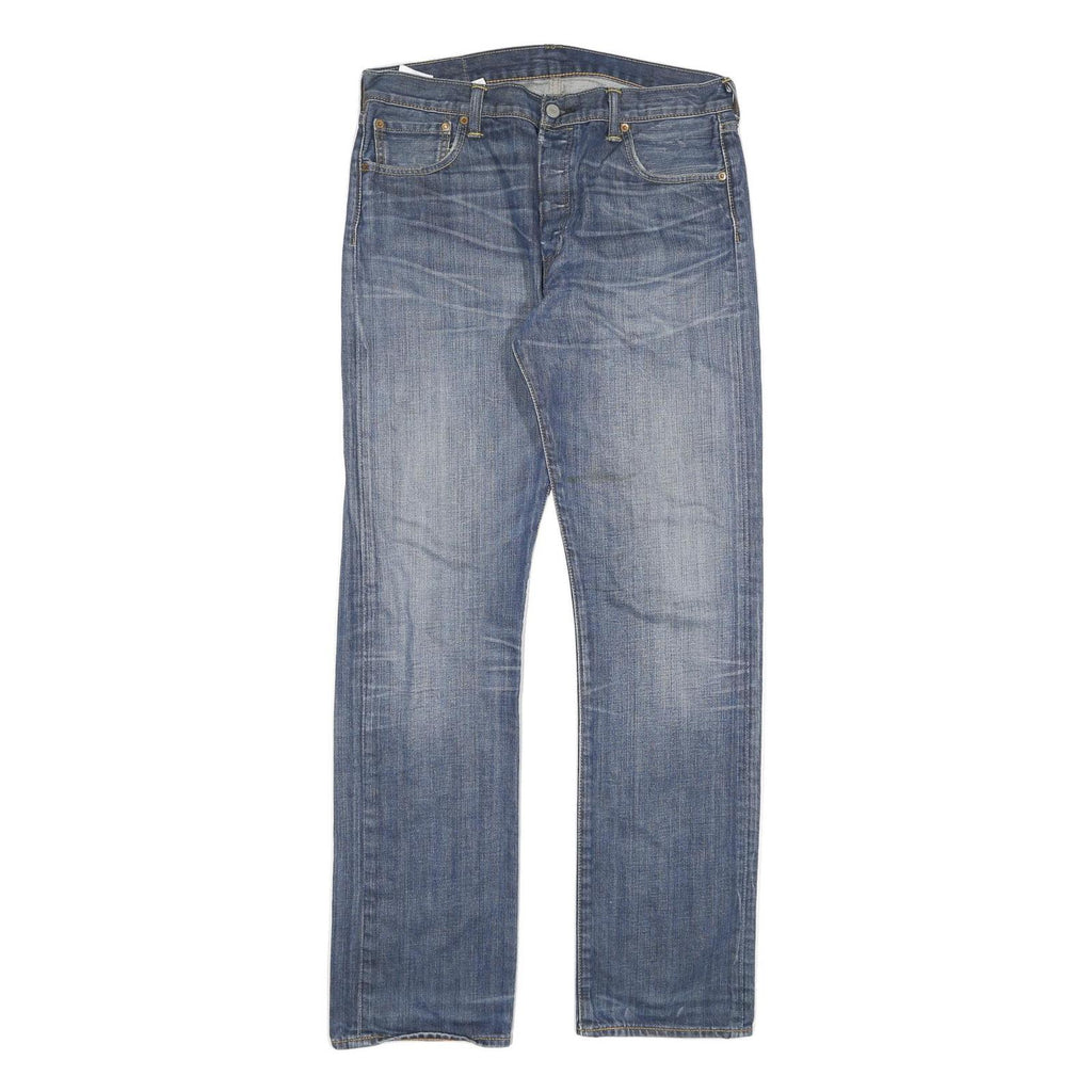 LEVI'S Mens Regular Blue Jeans Denim Medium W32 L34 Classic Button Fly