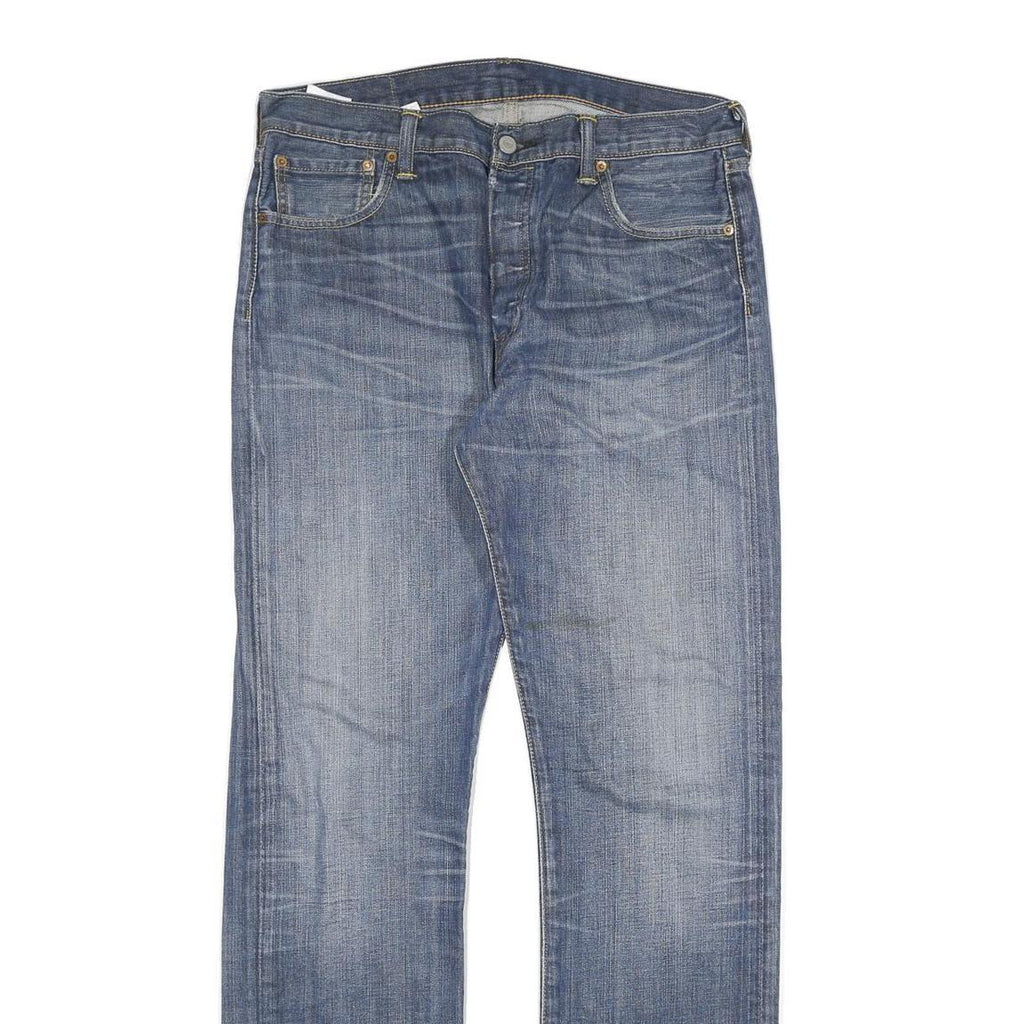 LEVI'S Mens Regular Blue Jeans Denim Medium W32 L34 Classic Button Fly