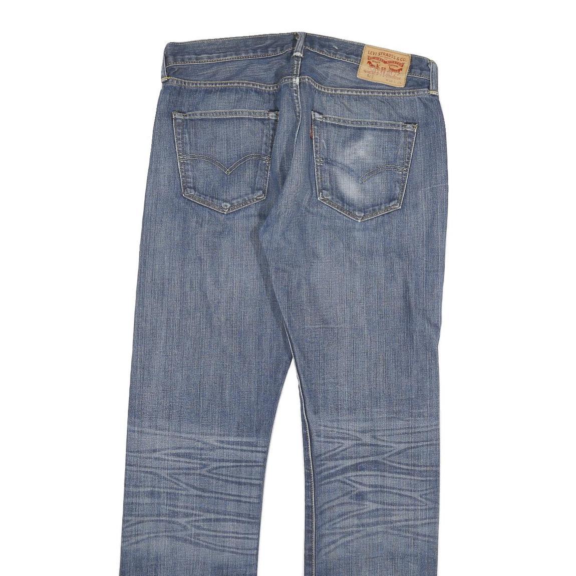 LEVI'S Mens Regular Blue Jeans Denim Medium W32 L34 Classic Button Fly