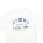 VANS Mens White Off The Wall Original Dept. Graphic T-Shirt M Short Sleeve Crew