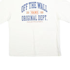 VANS Mens White Off The Wall Original Dept. Graphic T-Shirt M Short Sleeve Crew