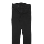 LEVI'S Womens Slim Black Skinny Denim Jeans W28 L31 Cotton Blend Zip