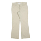 DICKIES Womens Cotton Blend Beige Slim Straight Trousers W30 L28 Workwear Casual