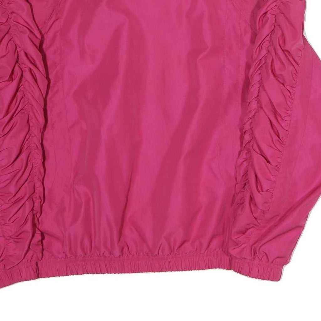 HEAD Womens Pink Jacket M Polyester Zip Plain Lightweight Sportswear