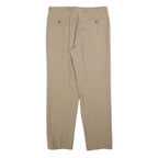 FIRST AVENUE Mens Wool Blend Beige Regular Fit Straight Leg Trousers W34 L32