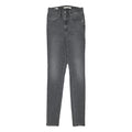 LEVI'S Womens Slim Grey Denim Slim Jeans W22 L28 Stretch Cotton Blend Zip