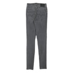 LEVI'S Womens Slim Grey Denim Slim Jeans W22 L28 Stretch Cotton Blend Zip
