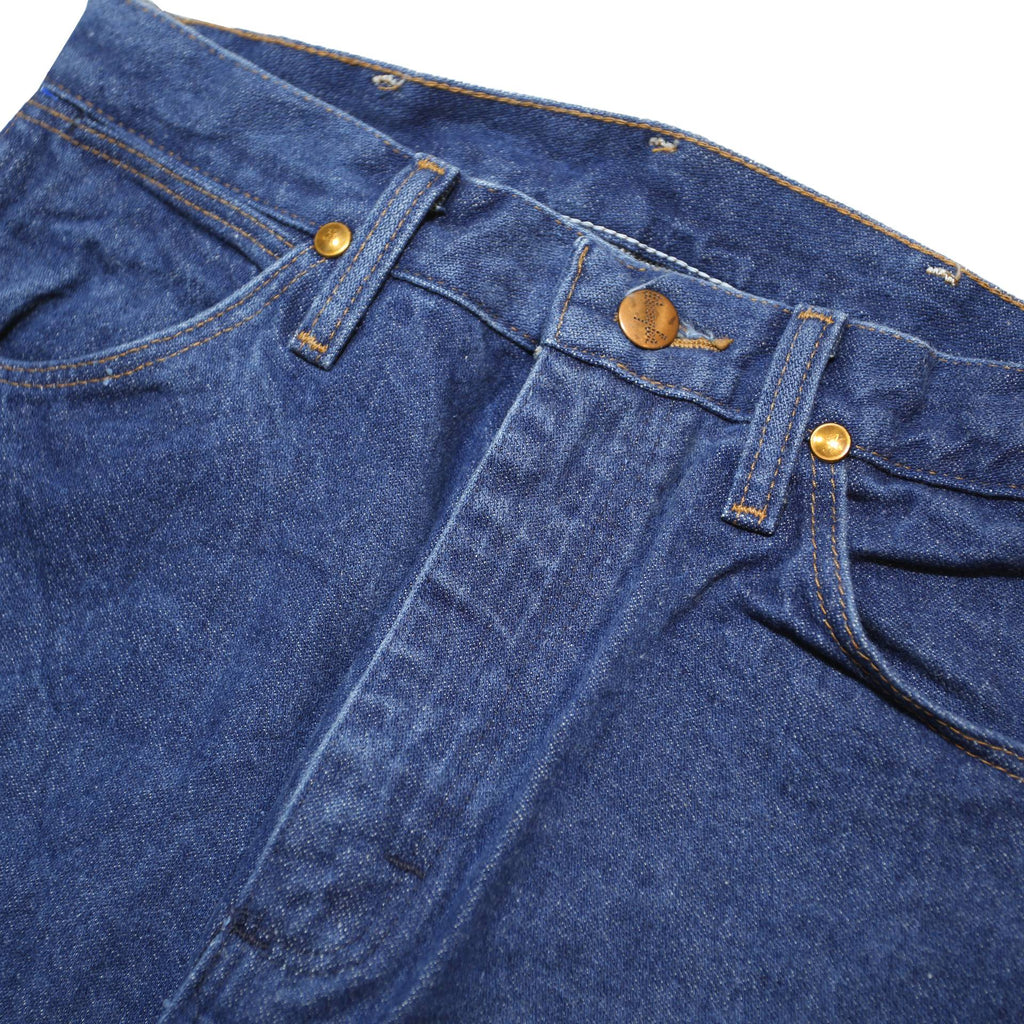 WRANGLER Womens Blue Relaxed Fit Straight Leg Denim Cotton Medium W26 L30 Zip