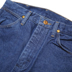 WRANGLER Womens Blue Relaxed Fit Straight Leg Denim Cotton Medium W26 L30 Zip