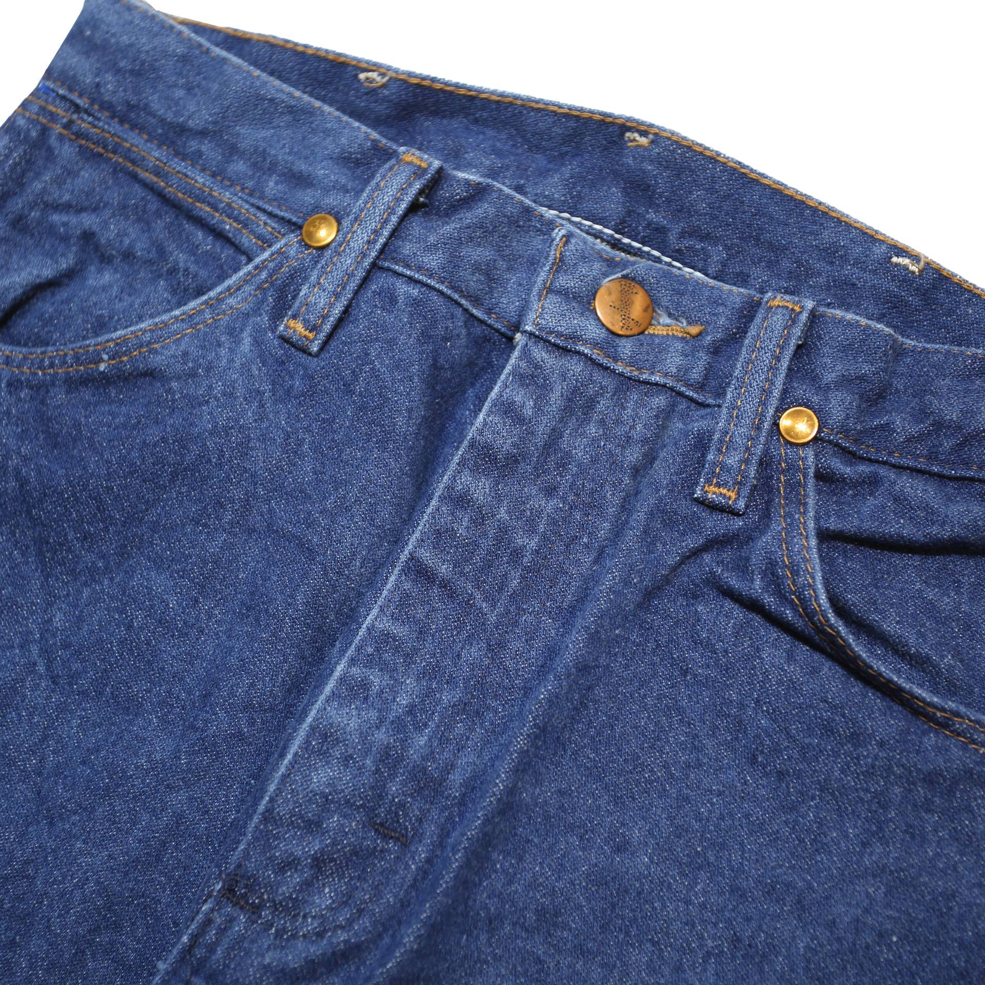 WRANGLER Womens Blue Relaxed Fit Straight Leg Denim Cotton Medium W26 L30 Zip