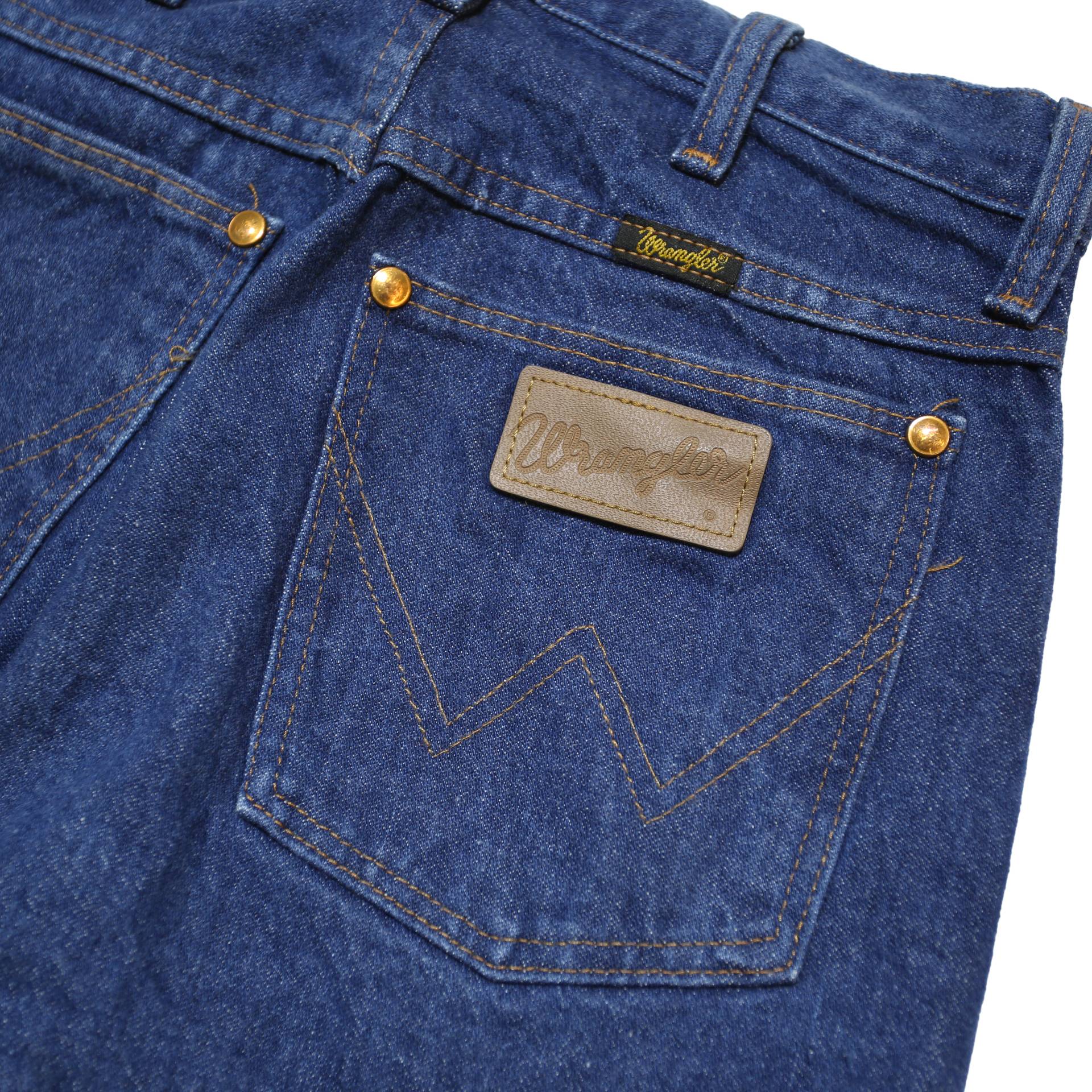 WRANGLER Womens Blue Relaxed Fit Straight Leg Denim Cotton Medium W26 L30 Zip