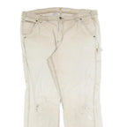 CARHARTT Womens Cotton Blend Beige Regular Straight Trousers W36 L30 Workwear