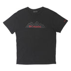 COLUMBIA Mens Black Graphic T-Shirt M Short Sleeve Crew Neck Outdoor Casual