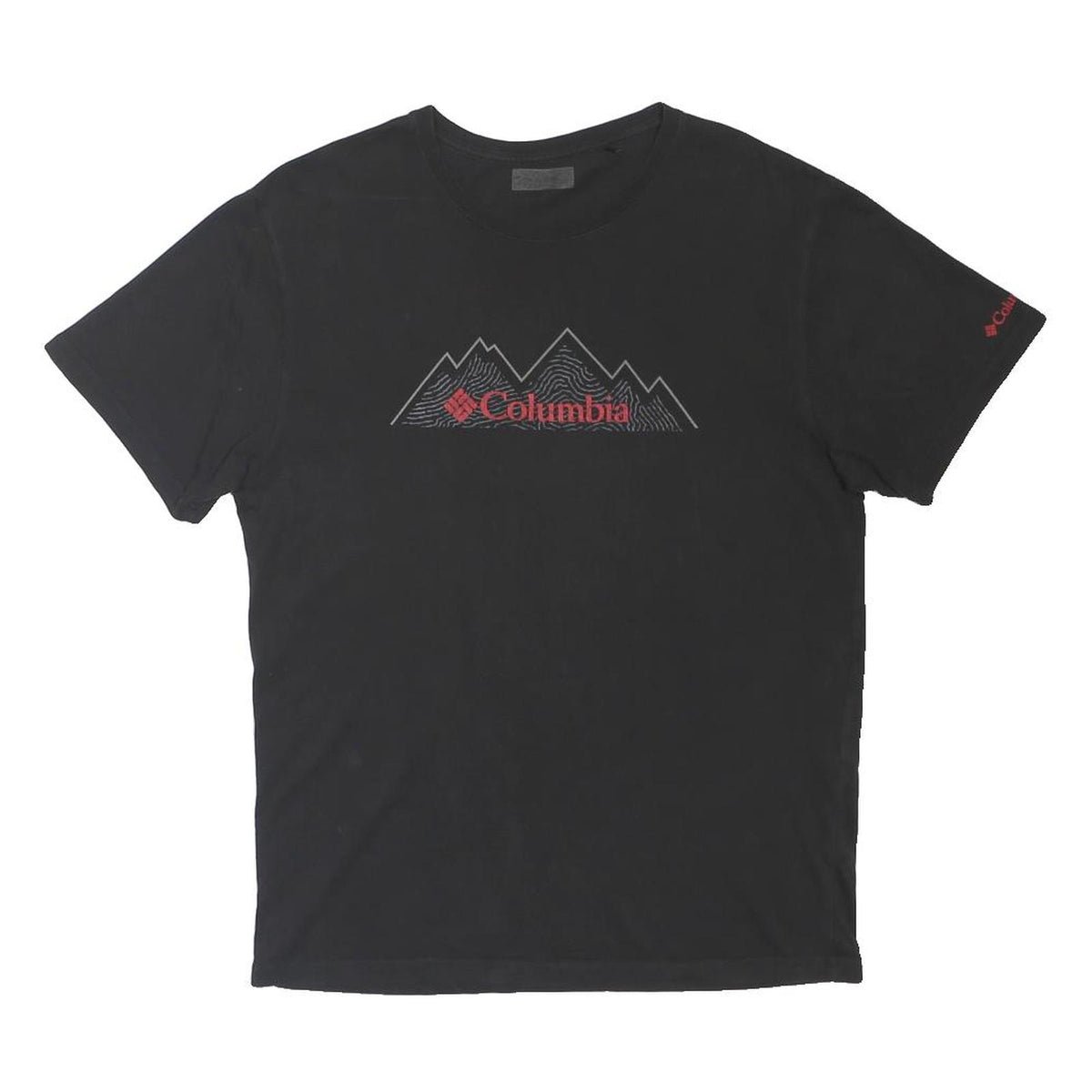 COLUMBIA Mens Black Graphic T-Shirt M Short Sleeve Crew Neck Outdoor Casual