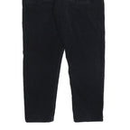 CARHARTT WIP Mens Cotton Slim Black Corduroy Trousers W33 L29 Comfortable