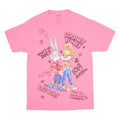 LOONEY TUNES Neon Bugs Bunny Womens T-Shirt Pink USA M