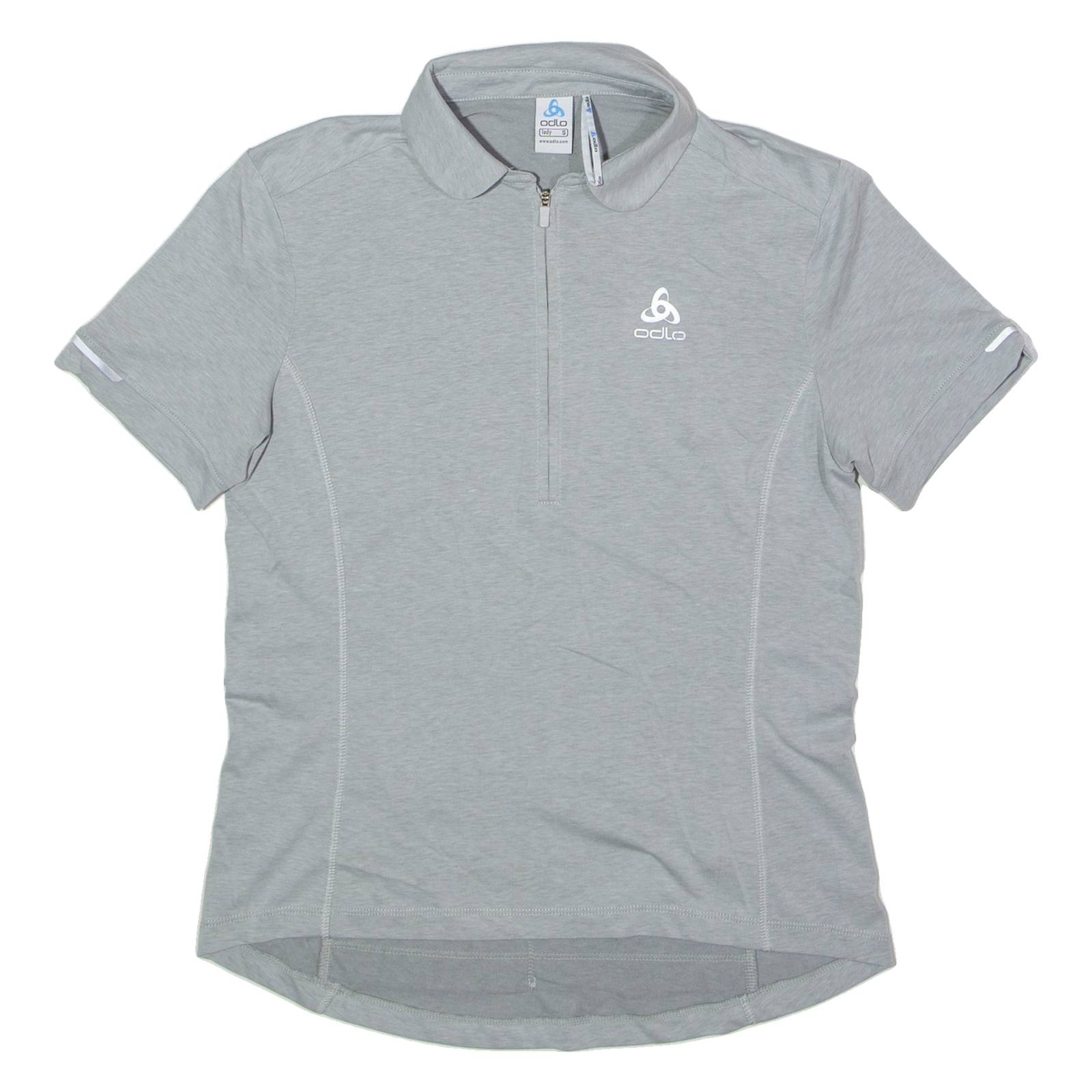 ODLO Cycling Womens Jersey Grey Collared S