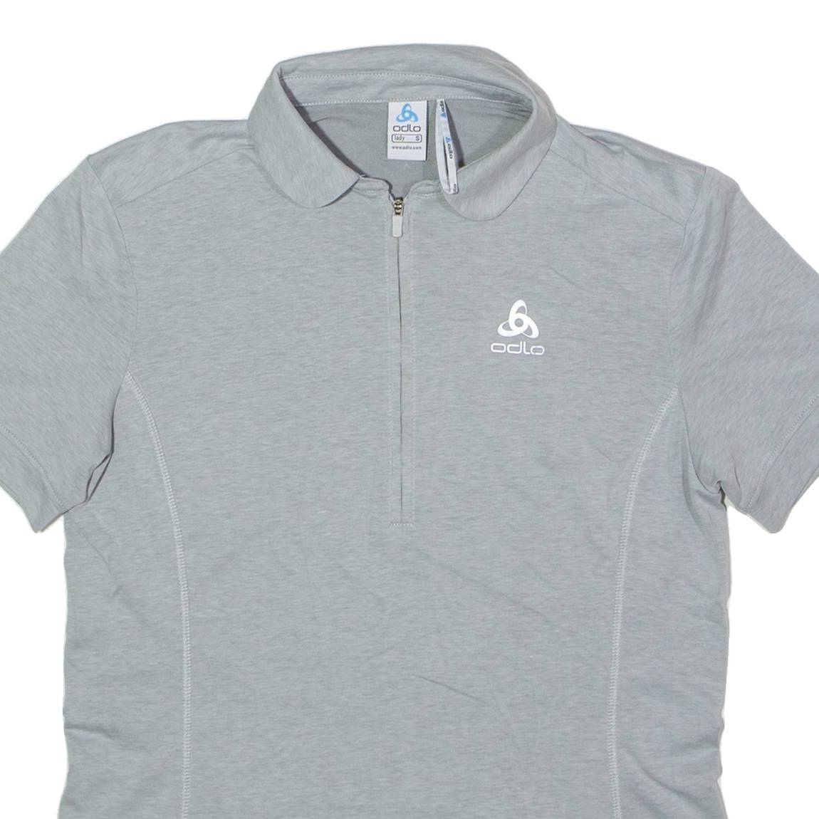 ODLO Cycling Womens Jersey Grey Collared S