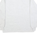 LEE Mens White 1/4 Zip Sweatshirt M Cotton Blend Casual Pullover